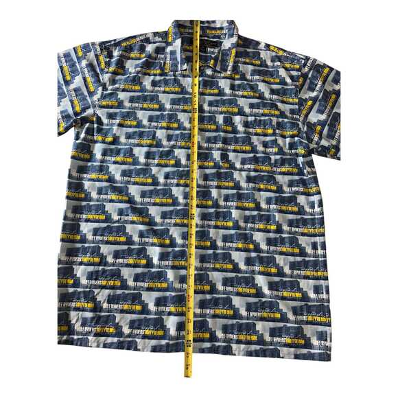 Vintage All Over Print Ruff Ryders‎ Faded Button Down Shirt 2XL DMX Bronx - Picture 5 of 5